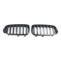 Grille Pare-Chocs BMW X3 F25 X4 F26 Noir Brillant 2014-2017 - en situation - Becquet Voiture