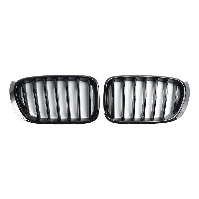 Grille Pare-Chocs BMW X3 F25 X4 F26 Noir Brillant 2014-2017 - packshot studio 2 - Becquet Voiture