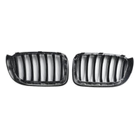 Grille Pare-Chocs BMW X3 F25 X4 F26 Noir Brillant 2014-2017 - vue de face 2 - Becquet Voiture