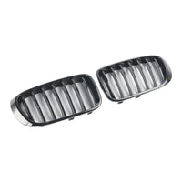 Grille Pare-Chocs BMW X3 F25 X4 F26 Noir Brillant 2014-2017 - vue de face - Becquet Voiture