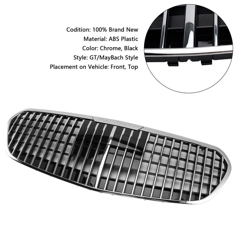 Grille Pare-Chocs Chrome Mercedes Classe S W223 S580 S680 2021-2023 - vue arrière 2 - Becquet Voiture