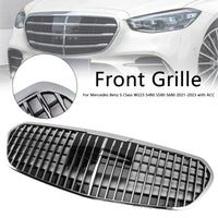 Grille Pare-Chocs Chrome Mercedes Classe S W223 S580 S680 2021-2023 - vue de face 2 - Becquet Voiture