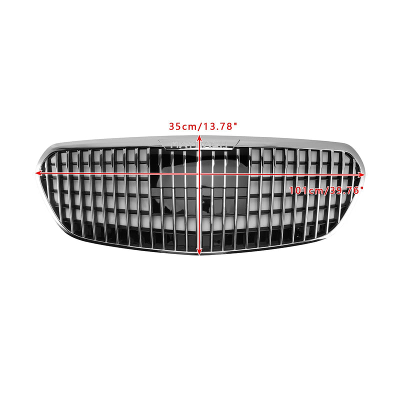 Grille Pare-Chocs Chrome Mercedes Classe S W223 S580 S680 2021-2023 - vue de trois-quarts 2 - Becquet Voiture