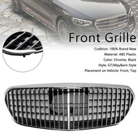 Grille Pare-Chocs Chrome Mercedes Classe S W223 S580 S680 2021-2023 - vue rapprochée - Becquet Voiture