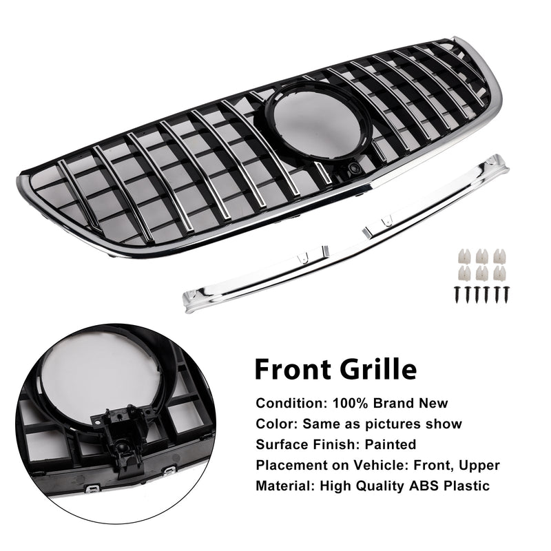 Grille Pare-Chocs Chrome Style GT Mercedes Vito W447 - détail du montage - Becquet Voiture