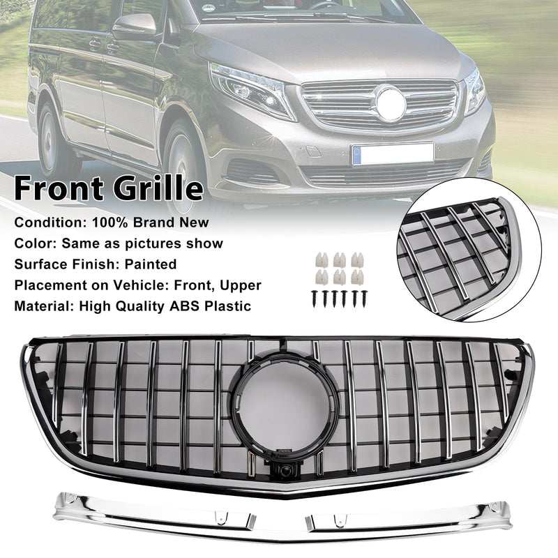 Grille Pare-Chocs Chrome Style GT Mercedes Vito W447 - vue arrière - Becquet Voiture
