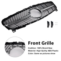 Grille Pare-Chocs Diamant Mercedes Classe A W176 2016-2018 - détail du montage - Becquet Voiture