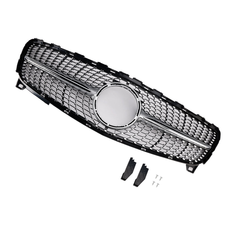 Grille Pare-Chocs Diamant Mercedes Classe A W176 2016-2018 - vue de trois-quarts 2 - Becquet Voiture