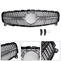 Grille Pare-Chocs Diamant Mercedes Classe A W176 2016-2018 - vue rapprochée - Becquet Voiture