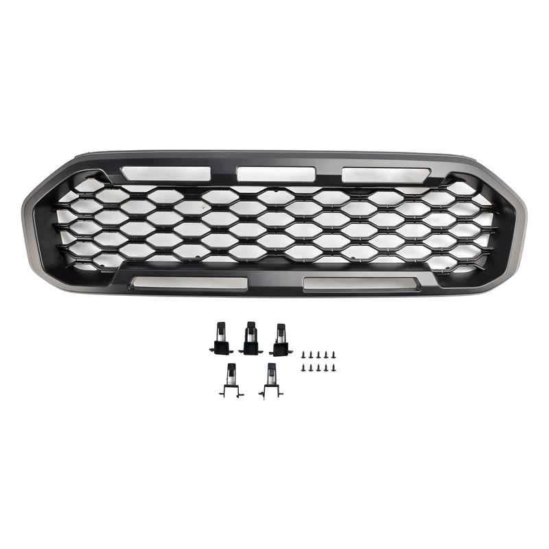 Grille Pare-Chocs Ford Ranger T8 2019-2023 Noir - installé sur véhicule 2 - Becquet Voiture