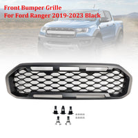 Grille Pare-Chocs Ford Ranger T8 2019-2023 Noir - vue de profil - Becquet Voiture
