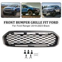 Grille Pare-Chocs Ford Ranger T8 2019-2023 Noir - vue de trois-quarts - Becquet Voiture