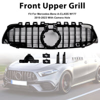 Grille Pare-Chocs GT Noir Mercedes Classe A W177 2019-2023 (réf. 2) - détail du montage - Becquet Voiture