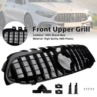 Grille Pare-Chocs GT Noir Mercedes Classe A W177 2019-2023 (réf. 2) - installé sur véhicule - Becquet Voiture