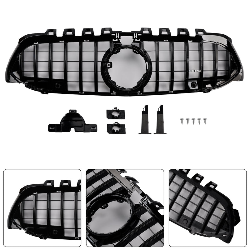 Grille Pare-Chocs GT Noir Mercedes Classe A W177 2019-2023 (réf. 2) - vue de dessus - Becquet Voiture