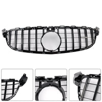 Grille Pare-Chocs Mercedes-Benz W205 C63 Noir 2015-2018 - vue arrière 2 - Becquet Voiture