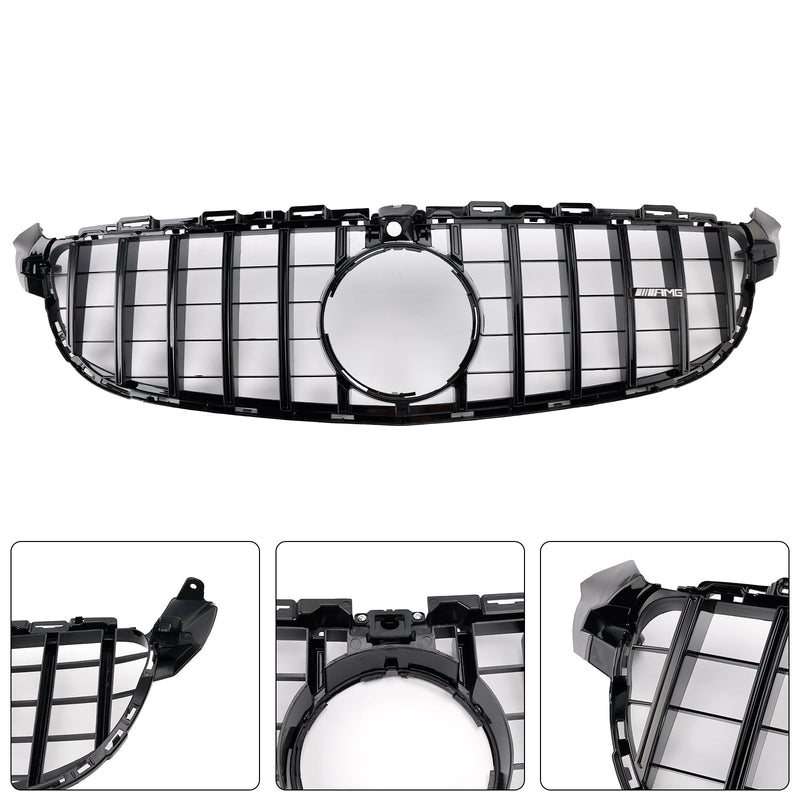 Grille Pare-Chocs Mercedes-Benz W205 C63 Noir 2015-2018 - vue arrière 2 - Becquet Voiture