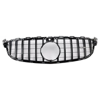 Grille Pare-Chocs Mercedes-Benz W205 C63 Noir 2015-2018 - vue de face - Becquet Voiture