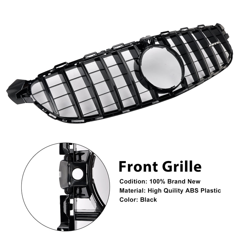 Grille Pare-Chocs Mercedes-Benz W205 C63 Noir 2015-2018 - vue de profil 2 - Becquet Voiture