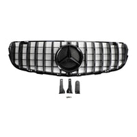 Grille Pare-Chocs Mercedes GLC W253 2015-2019 Noir Caméra - vue de profil - Becquet Voiture
