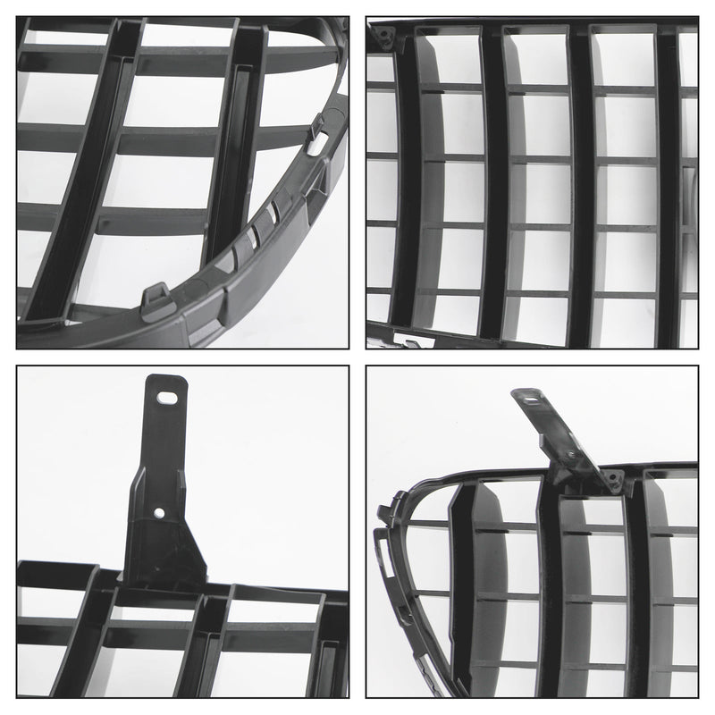 Grille Pare-Chocs Mercedes GLC W253 Noir Brillant 2015-2019 - vue arrière 2 - Becquet Voiture