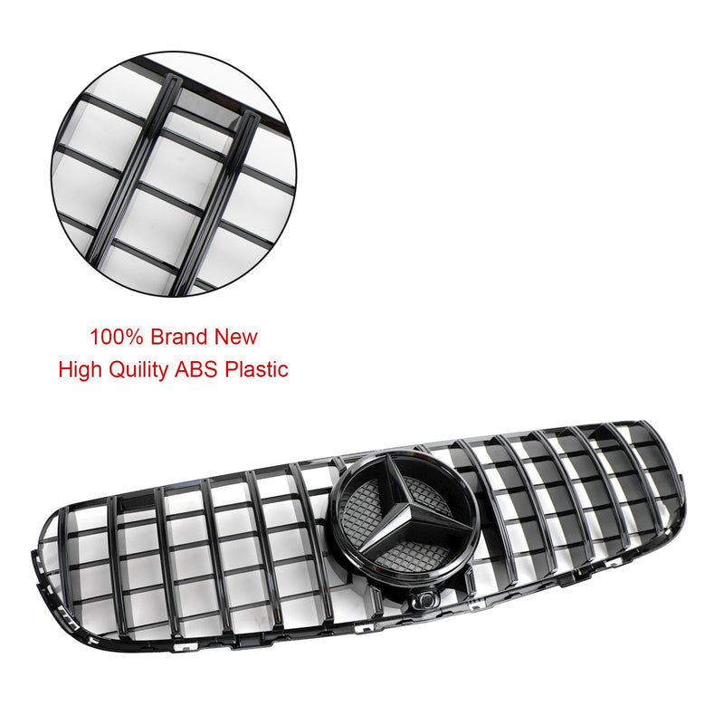 Grille Pare-Chocs Mercedes GLC W253 Noir Brillant 2015-2019 - vue de dessus - Becquet Voiture