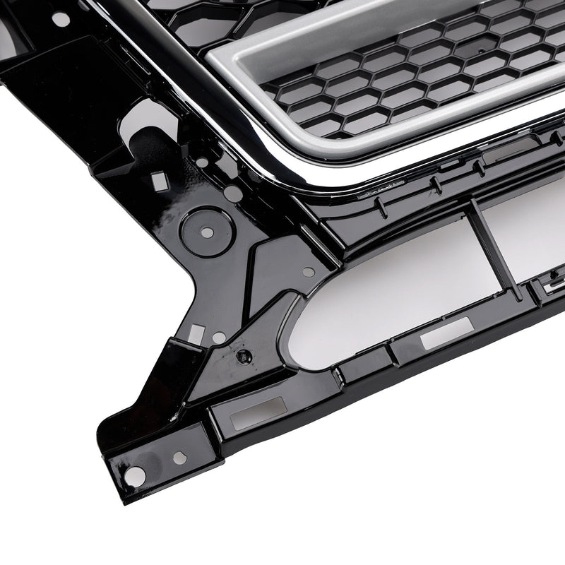Grille Pare-Chocs Nid d'Abeille Chrome Noir Audi Q5 2013-2017 - vue de dessus - Becquet Voiture
