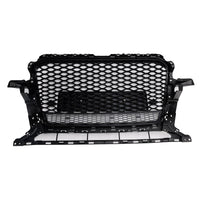 Grille Pare-Chocs Nid d'Abeille Chrome Noir Audi Q5 2013-2017 - vue rapprochée - Becquet Voiture