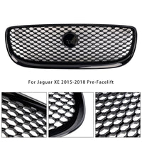 Grille Pare-Chocs Nid d'Abeille Noir Brillant Jaguar XE 2015-2018 - détail du montage - Becquet Voiture