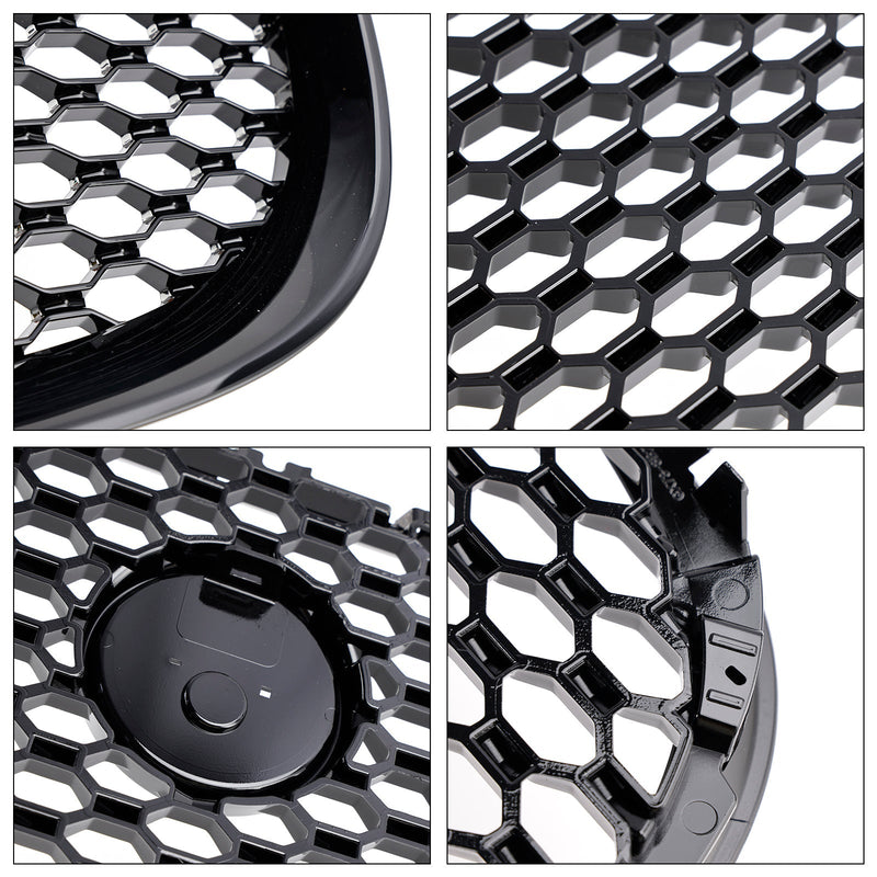 Grille Pare-Chocs Nid d'Abeille Noir Brillant Jaguar XE 2015-2018 - vue de profil 2 - Becquet Voiture