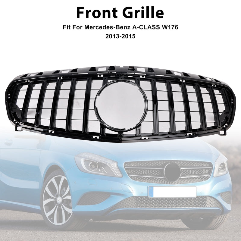 Grille Pare-Chocs Noir Brillant Mercedes Classe A W176 2013-2015 - packshot studio - Becquet Voiture