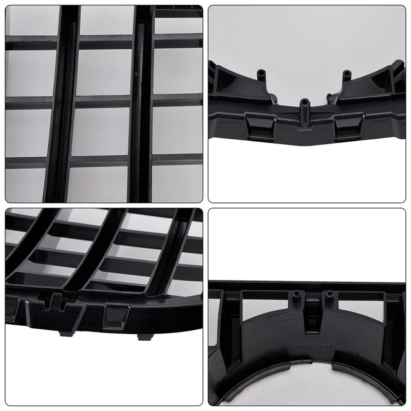 Grille Pare-Chocs Noir Brillant Mercedes GLC X253 2015-2019 - vue arrière 2 - Becquet Voiture