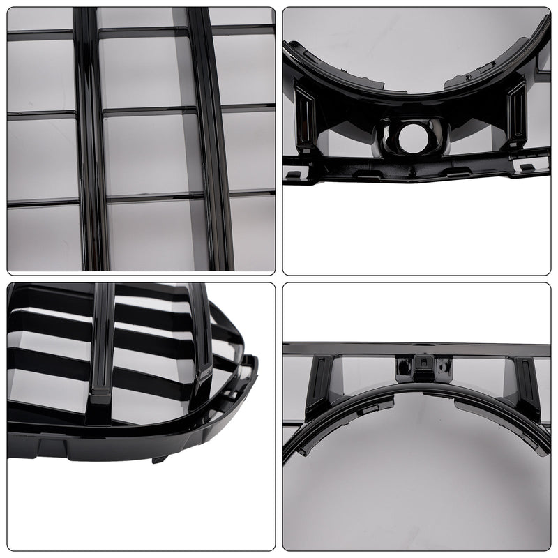Grille Pare-Chocs Noir Brillant Mercedes GLC X253 2015-2019 - vue de profil 2 - Becquet Voiture