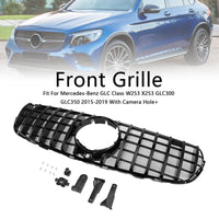 Grille Pare-Chocs Noir Brillant Mercedes GLC X253 2015-2019 - vue rapprochée - Becquet Voiture