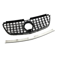 Grille Pare-Chocs Noir Brillant Mercedes Vito W447 2015-2019 - détail du montage - Becquet Voiture