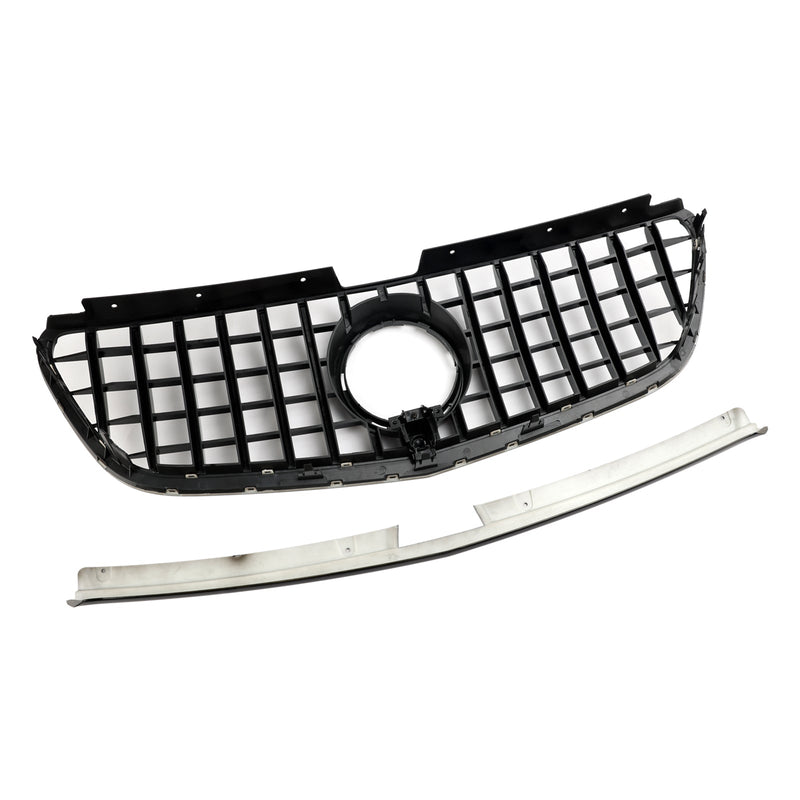 Grille Pare-Chocs Noir Brillant Mercedes Vito W447 2015-2019 - détail du montage - Becquet Voiture