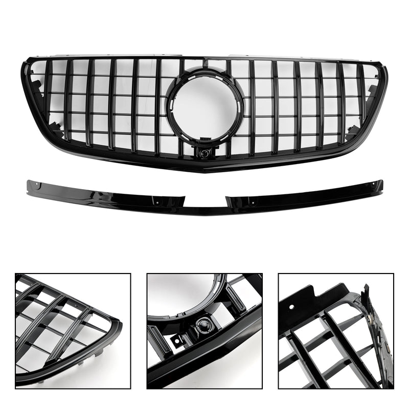 Grille Pare-Chocs Noir Brillant Mercedes Vito W447 2015-2019 - vue arrière - Becquet Voiture