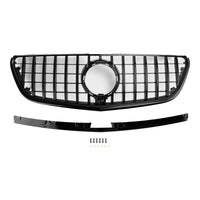 Grille Pare-Chocs Noir Brillant Mercedes Vito W447 2015-2019 - vue de face - Becquet Voiture