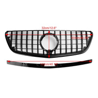 Grille Pare-Chocs Noir Brillant Mercedes Vito W447 2015-2019 - vue de profil - Becquet Voiture