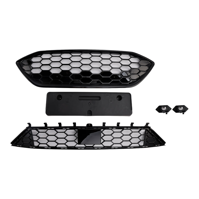 Grille Pare-Chocs Noir Ford Focus ST ST-Line MK4 2018-2021 - en situation - Becquet Voiture
