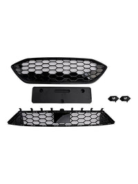 Grille Pare-Chocs Noir Ford Focus ST ST-Line MK4 2018-2021 - vue de dessus - Becquet Voiture