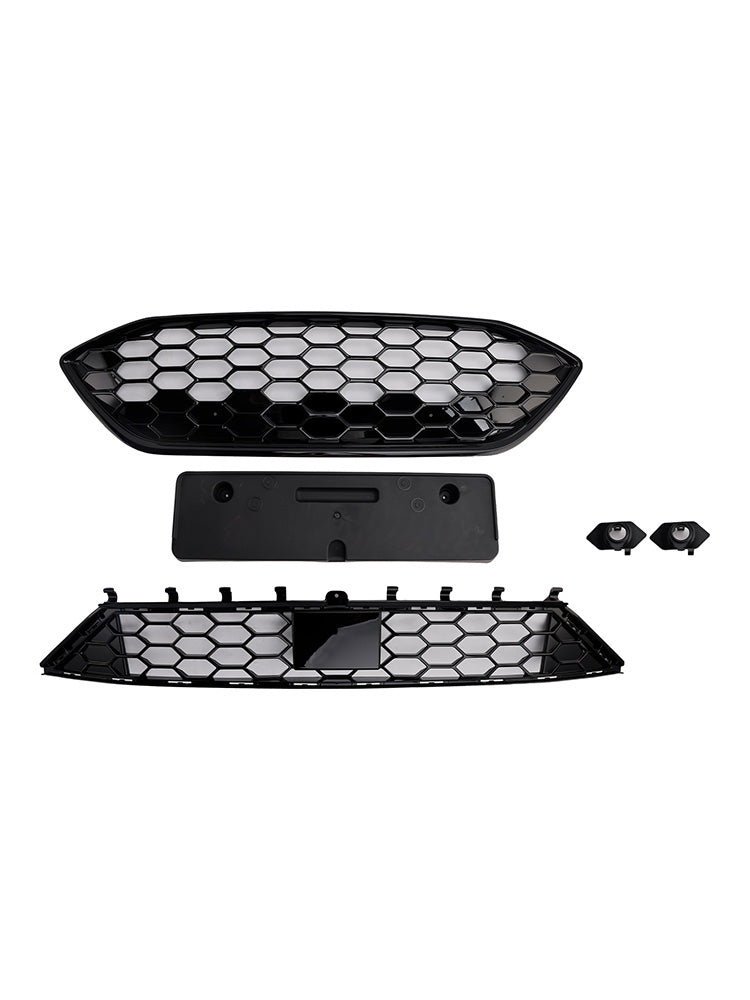Grille Pare-Chocs Noir Ford Focus ST ST-Line MK4 2018-2021 - vue de dessus - Becquet Voiture