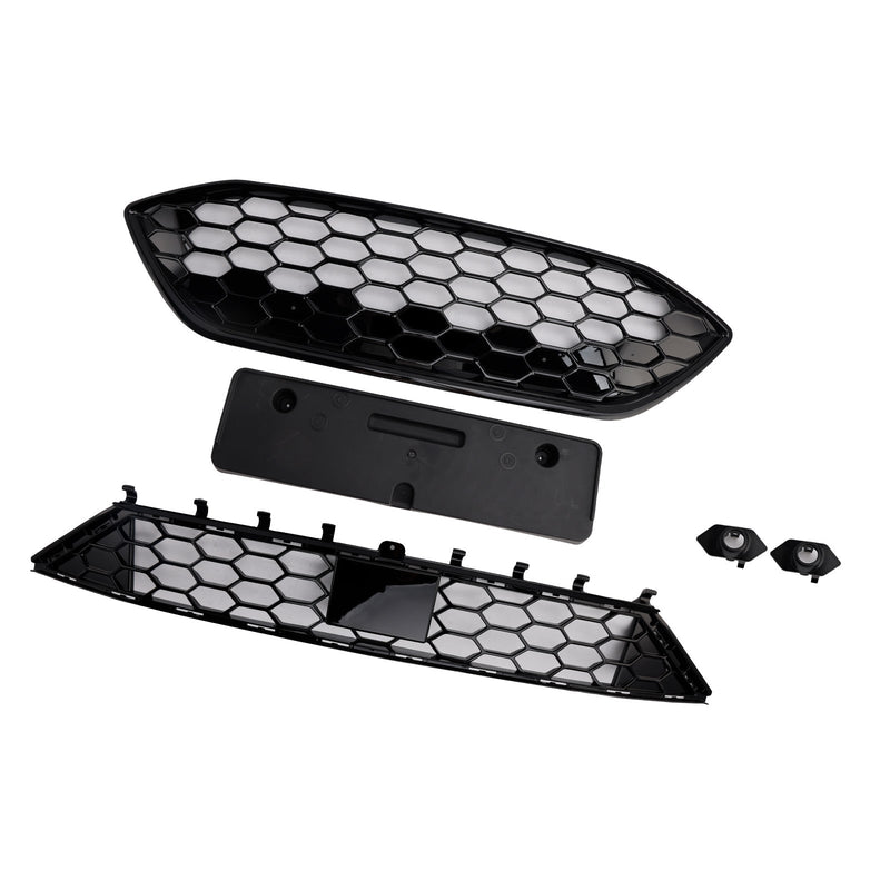 Grille Pare-Chocs Noir Ford Focus ST ST-Line MK4 2018-2021 - vue de face 2 - Becquet Voiture