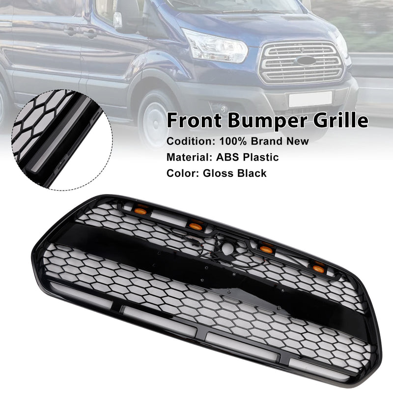Grille Pare-Chocs Noir LED Ford Transit MK8 Raptor 2015-2018 - vue de trois-quarts - Becquet Voiture