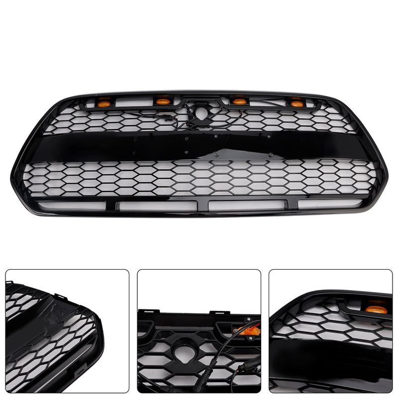 Grille Pare-Chocs Noir LED Ford Transit MK8 Raptor 2015-2018 - vue rapprochée - Becquet Voiture