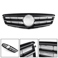 Grille Pare-Chocs Noir Mercedes Classe C W204 2008-2014 - vue de face - Becquet Voiture