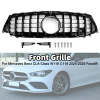 Grille Pare-Chocs Noir Mercedes Classe CLA W118 C118 2024-2025 - vue arrière - Becquet Voiture