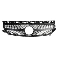 Grille Pare-Chocs Noire Brillante Mercedes Classe A W176 2013-2015 - détail du montage - Becquet Voiture