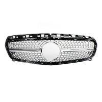 Grille Pare-Chocs Noire Brillante Mercedes Classe A W176 2013-2015 - vue de face - Becquet Voiture