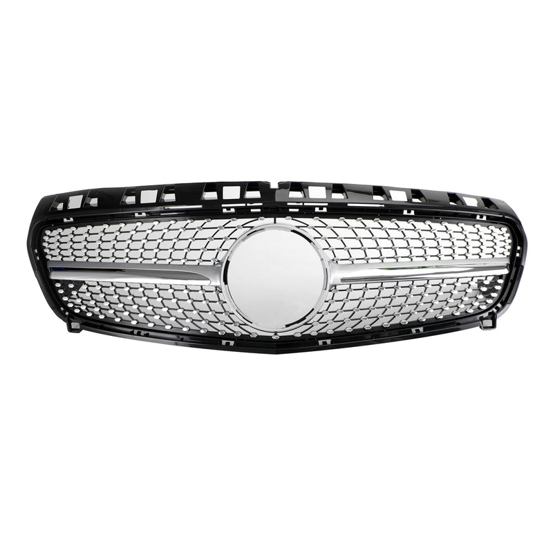Grille Pare-Chocs Noire Brillante Mercedes Classe A W176 2013-2015 - vue rapprochée - Becquet Voiture